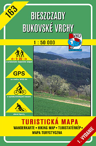 163 Biescziady - Bukovské vrchy 1:50 000