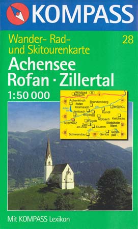 TM 28 Achensee, Rofan, Zillertal 1: 50 000