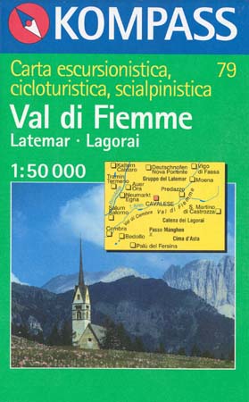 TM 79 Val di Fiemme - Latemar 1: 50 000