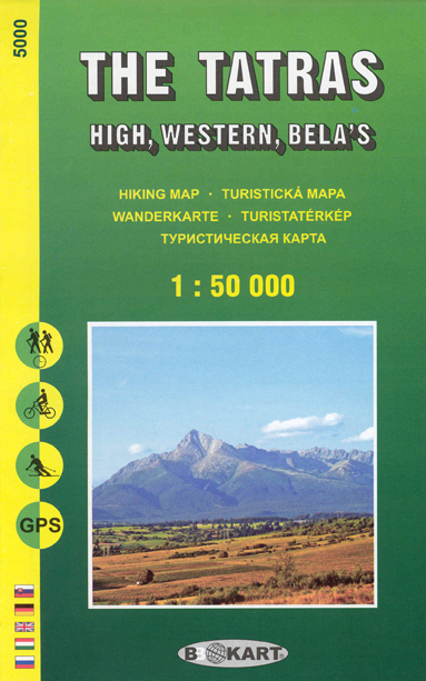 TM 5000 The Tatras - High, Western, Bela´s 1:50 000 - GB