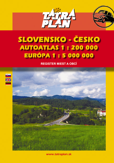 Autoatlas Slovensko/Česko 1:200 000, Európa 1:3,75 mil.