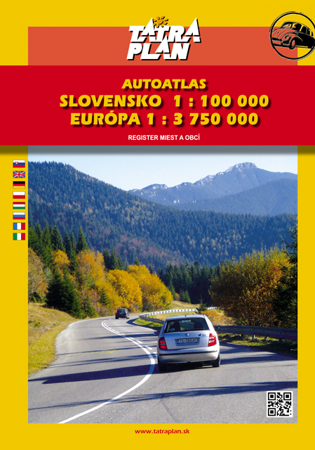 Autoatlas SR 1:100 000, Európa 1:3,75 mil.