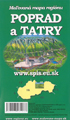 Poprad a Tatry - maľovaná mapa