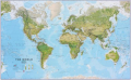 Svet GIGANT geografický, 1:30 mil, 136x86 cm, lamino